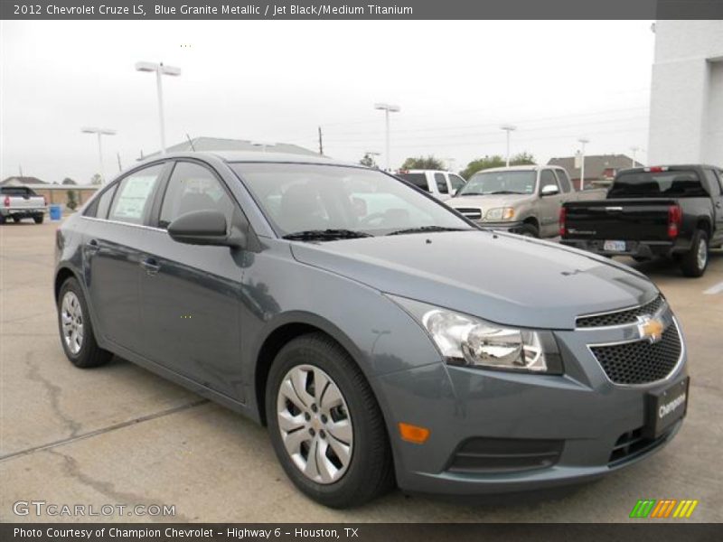 Blue Granite Metallic / Jet Black/Medium Titanium 2012 Chevrolet Cruze LS