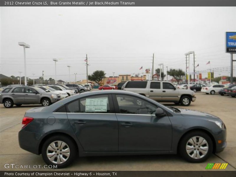 Blue Granite Metallic / Jet Black/Medium Titanium 2012 Chevrolet Cruze LS