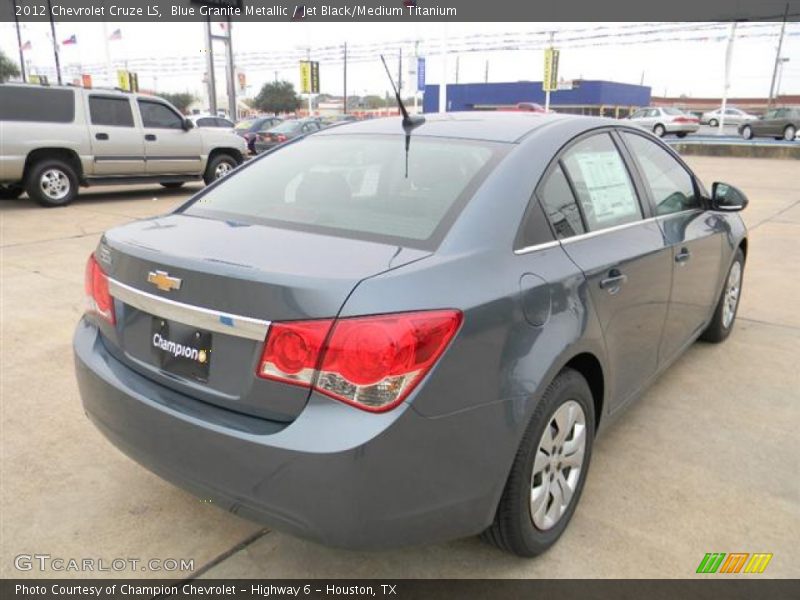 Blue Granite Metallic / Jet Black/Medium Titanium 2012 Chevrolet Cruze LS