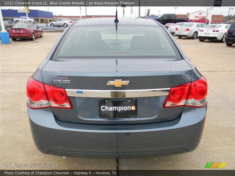 Blue Granite Metallic / Jet Black/Medium Titanium 2012 Chevrolet Cruze LS