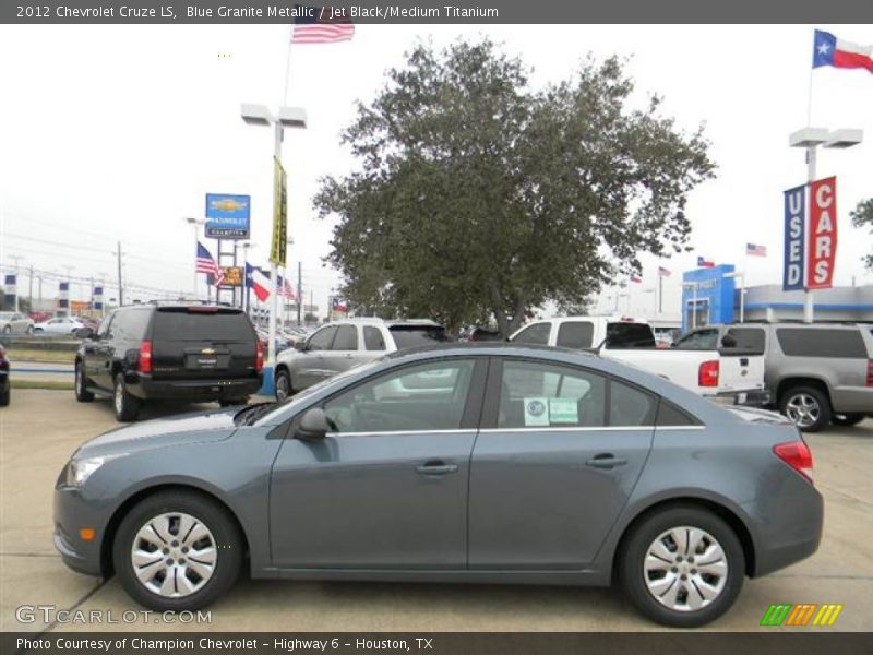 Blue Granite Metallic / Jet Black/Medium Titanium 2012 Chevrolet Cruze LS