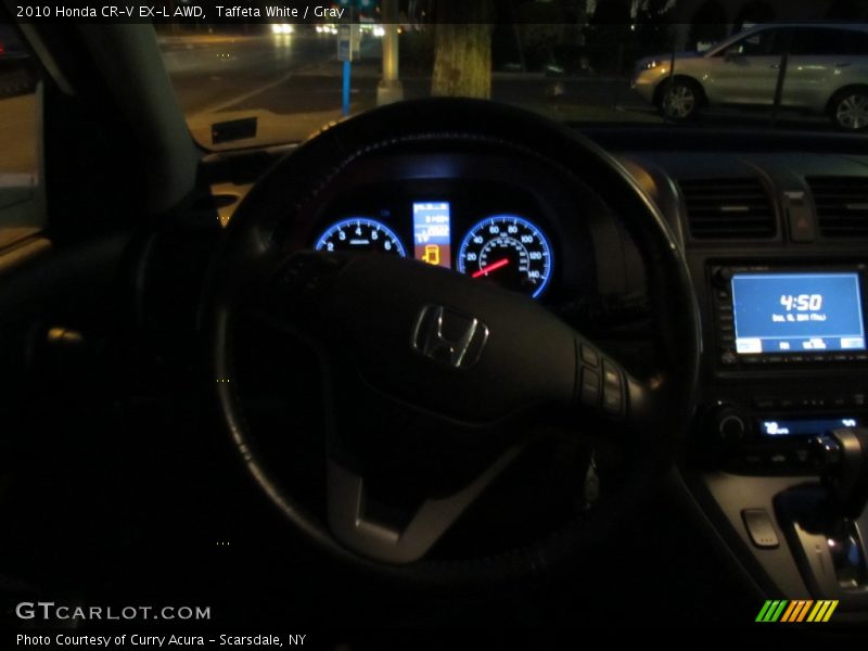Taffeta White / Gray 2010 Honda CR-V EX-L AWD