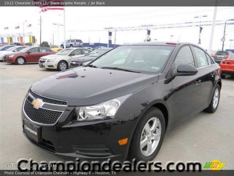 Black Granite Metallic / Jet Black 2012 Chevrolet Cruze LT
