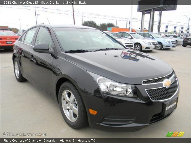 Black Granite Metallic / Jet Black 2012 Chevrolet Cruze LT