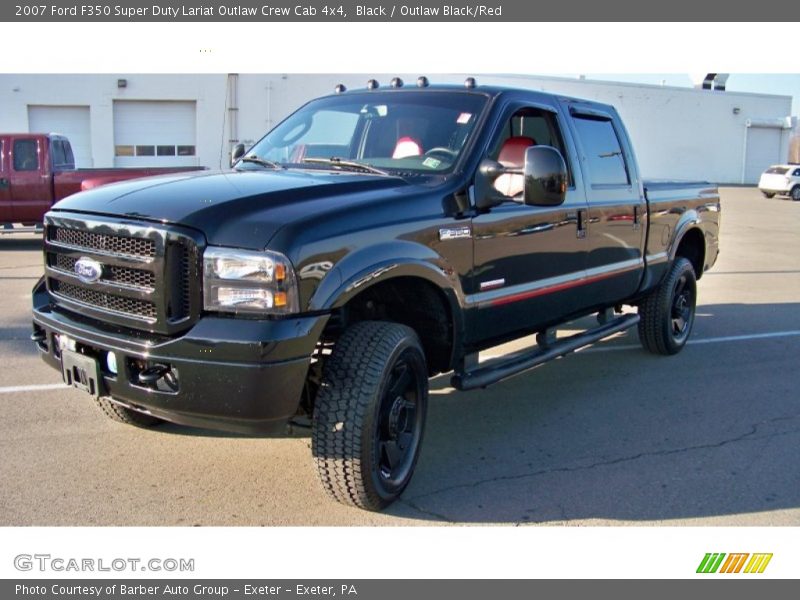 Black / Outlaw Black/Red 2007 Ford F350 Super Duty Lariat Outlaw Crew Cab 4x4