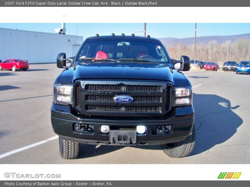 Black / Outlaw Black/Red 2007 Ford F350 Super Duty Lariat Outlaw Crew Cab 4x4