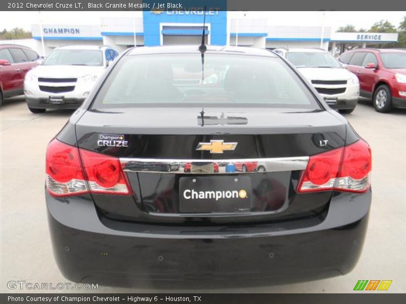 Black Granite Metallic / Jet Black 2012 Chevrolet Cruze LT