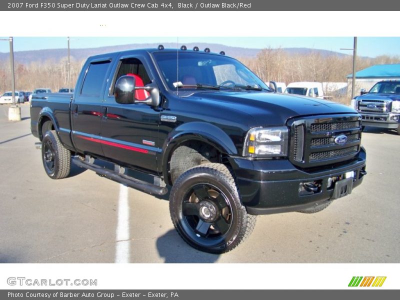 Black / Outlaw Black/Red 2007 Ford F350 Super Duty Lariat Outlaw Crew Cab 4x4