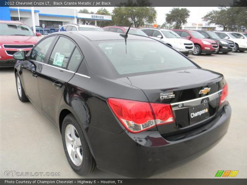 Black Granite Metallic / Jet Black 2012 Chevrolet Cruze LT