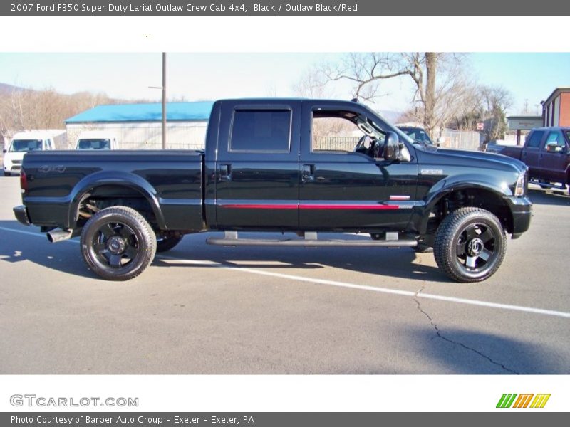 Black / Outlaw Black/Red 2007 Ford F350 Super Duty Lariat Outlaw Crew Cab 4x4