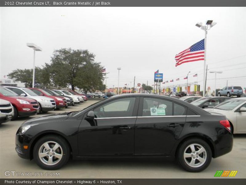 Black Granite Metallic / Jet Black 2012 Chevrolet Cruze LT