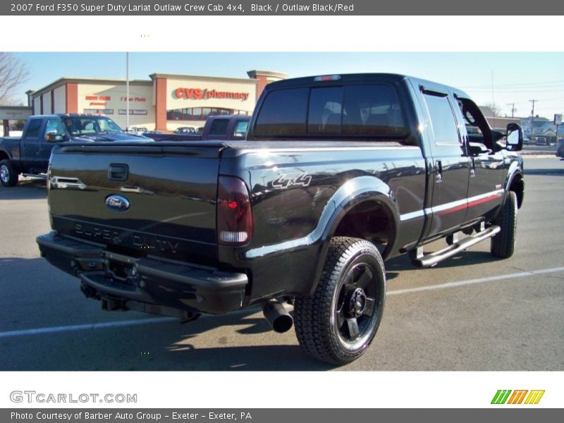 Black / Outlaw Black/Red 2007 Ford F350 Super Duty Lariat Outlaw Crew Cab 4x4