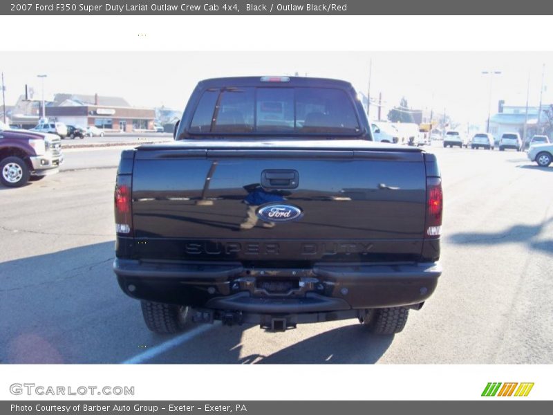 Black / Outlaw Black/Red 2007 Ford F350 Super Duty Lariat Outlaw Crew Cab 4x4