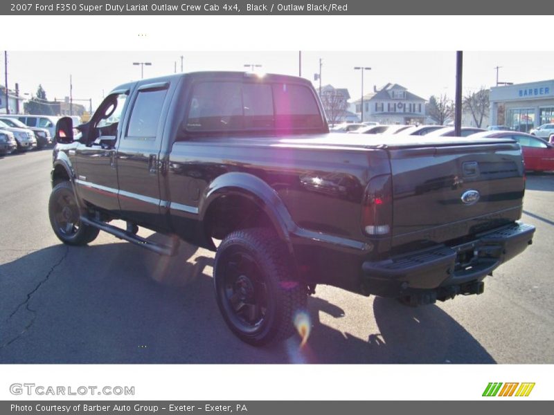 Black / Outlaw Black/Red 2007 Ford F350 Super Duty Lariat Outlaw Crew Cab 4x4