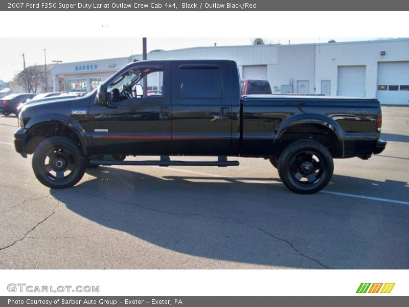 Black / Outlaw Black/Red 2007 Ford F350 Super Duty Lariat Outlaw Crew Cab 4x4