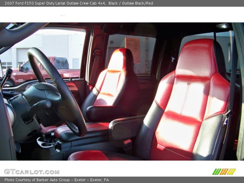 Black / Outlaw Black/Red 2007 Ford F350 Super Duty Lariat Outlaw Crew Cab 4x4