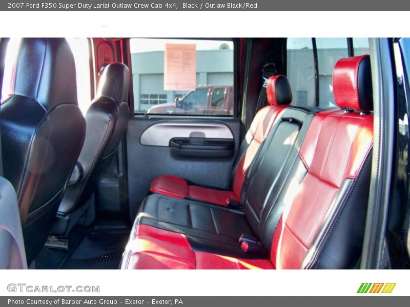 Black / Outlaw Black/Red 2007 Ford F350 Super Duty Lariat Outlaw Crew Cab 4x4