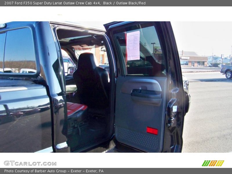 Black / Outlaw Black/Red 2007 Ford F350 Super Duty Lariat Outlaw Crew Cab 4x4