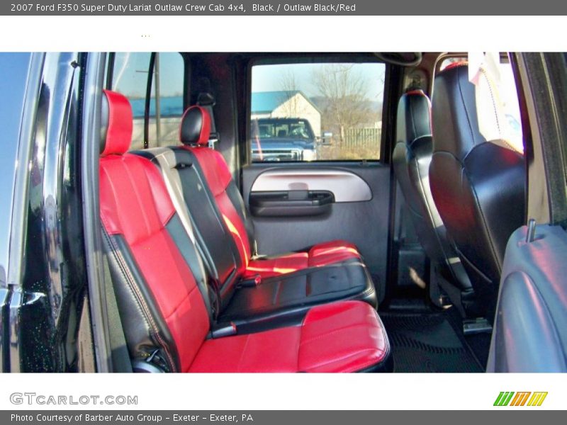 Black / Outlaw Black/Red 2007 Ford F350 Super Duty Lariat Outlaw Crew Cab 4x4