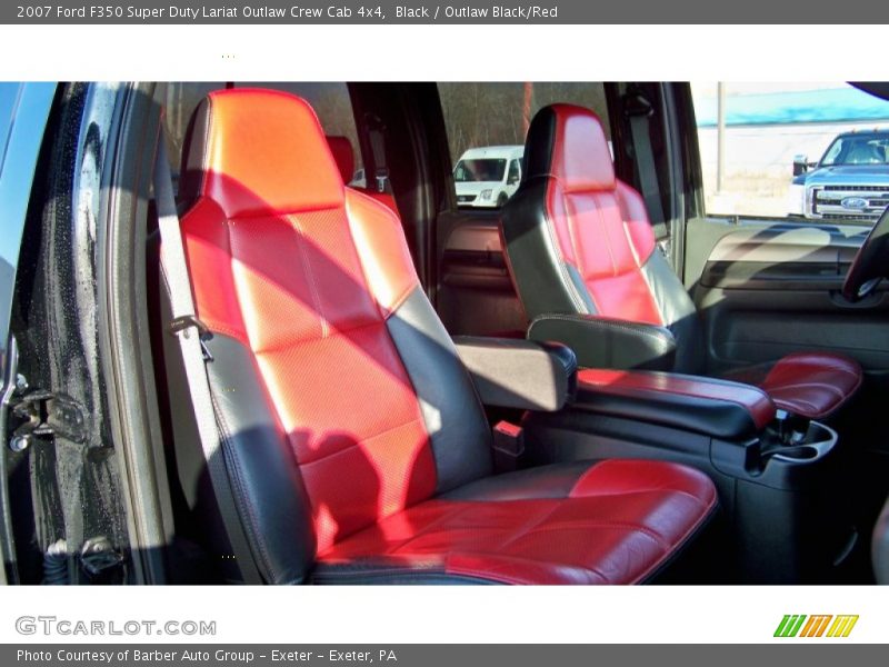 Black / Outlaw Black/Red 2007 Ford F350 Super Duty Lariat Outlaw Crew Cab 4x4
