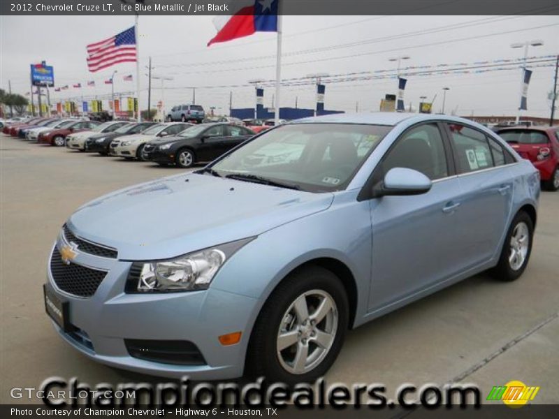 Ice Blue Metallic / Jet Black 2012 Chevrolet Cruze LT