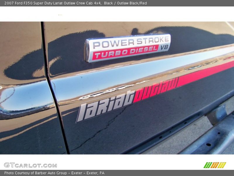 Black / Outlaw Black/Red 2007 Ford F350 Super Duty Lariat Outlaw Crew Cab 4x4