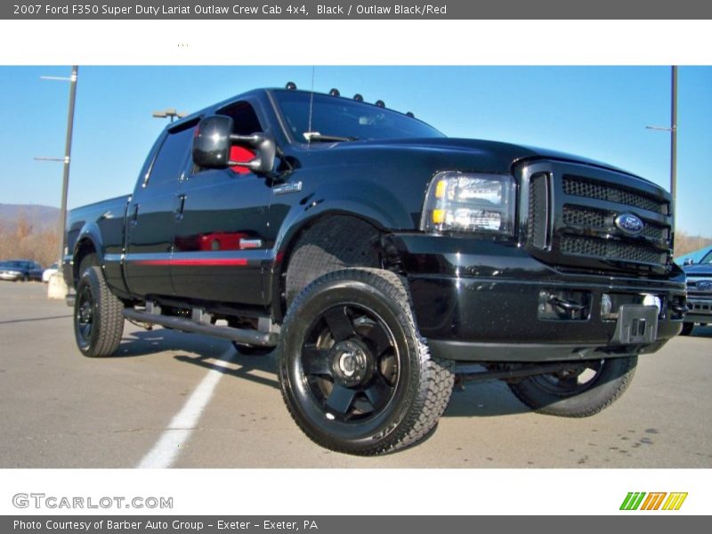 Black / Outlaw Black/Red 2007 Ford F350 Super Duty Lariat Outlaw Crew Cab 4x4