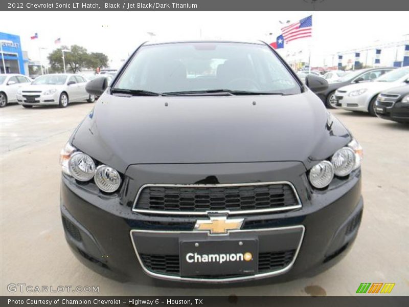 Black / Jet Black/Dark Titanium 2012 Chevrolet Sonic LT Hatch