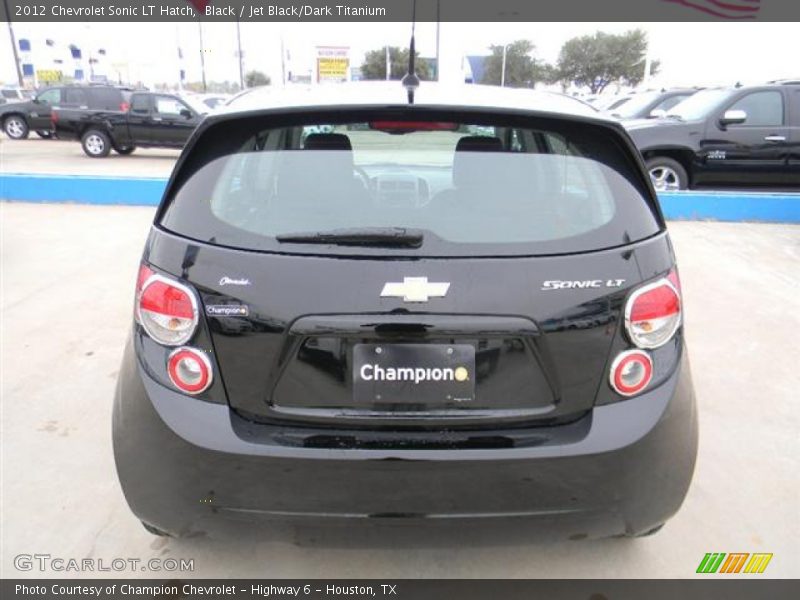 Black / Jet Black/Dark Titanium 2012 Chevrolet Sonic LT Hatch