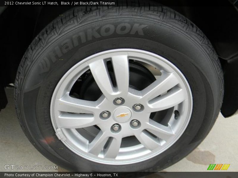 Black / Jet Black/Dark Titanium 2012 Chevrolet Sonic LT Hatch