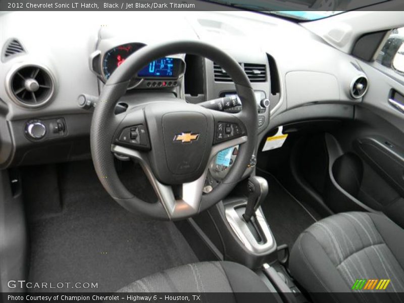 Black / Jet Black/Dark Titanium 2012 Chevrolet Sonic LT Hatch