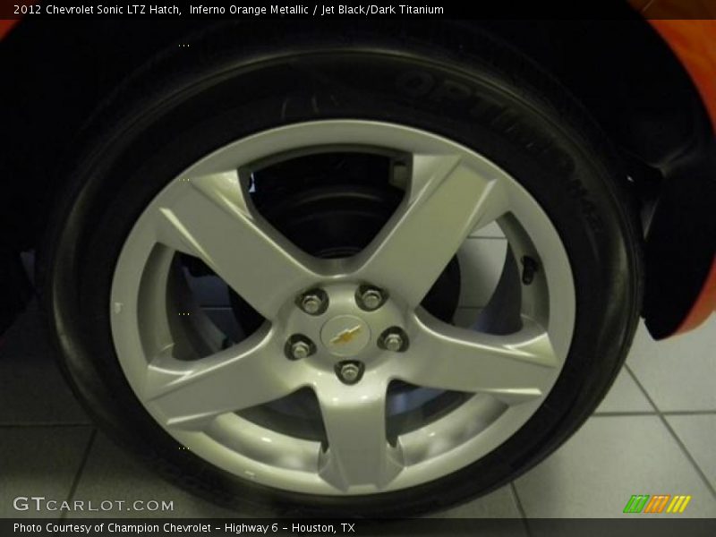 Inferno Orange Metallic / Jet Black/Dark Titanium 2012 Chevrolet Sonic LTZ Hatch