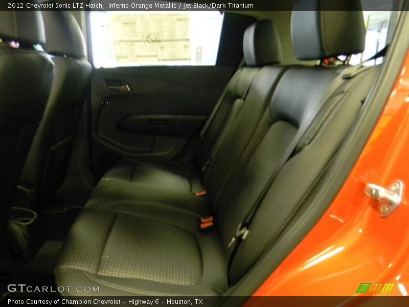 Inferno Orange Metallic / Jet Black/Dark Titanium 2012 Chevrolet Sonic LTZ Hatch