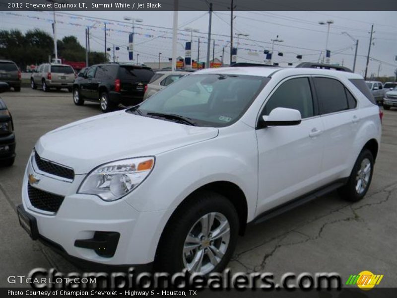 Summit White / Jet Black 2012 Chevrolet Equinox LT
