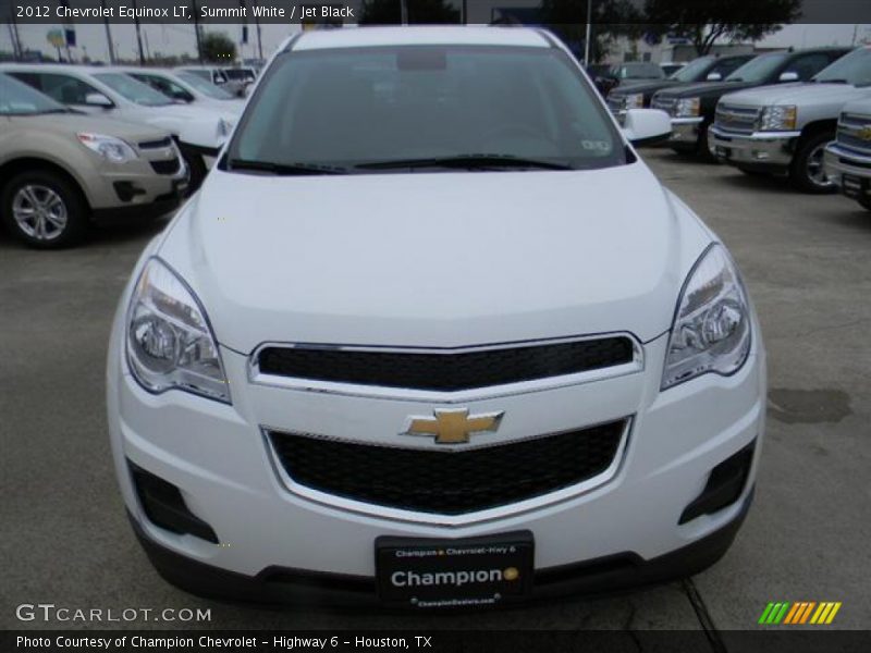 Summit White / Jet Black 2012 Chevrolet Equinox LT