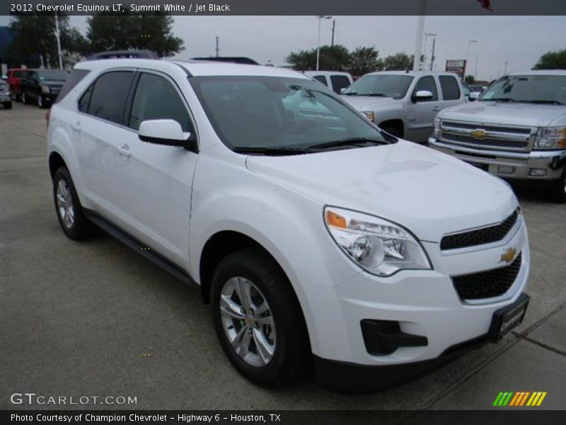 Summit White / Jet Black 2012 Chevrolet Equinox LT
