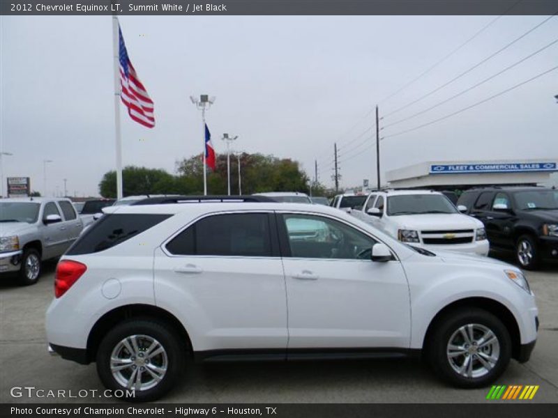 Summit White / Jet Black 2012 Chevrolet Equinox LT