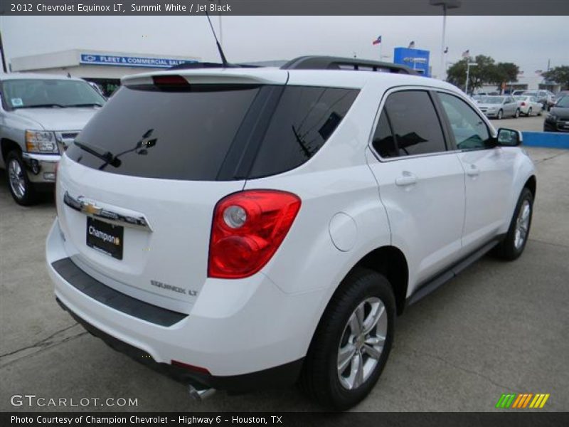 Summit White / Jet Black 2012 Chevrolet Equinox LT