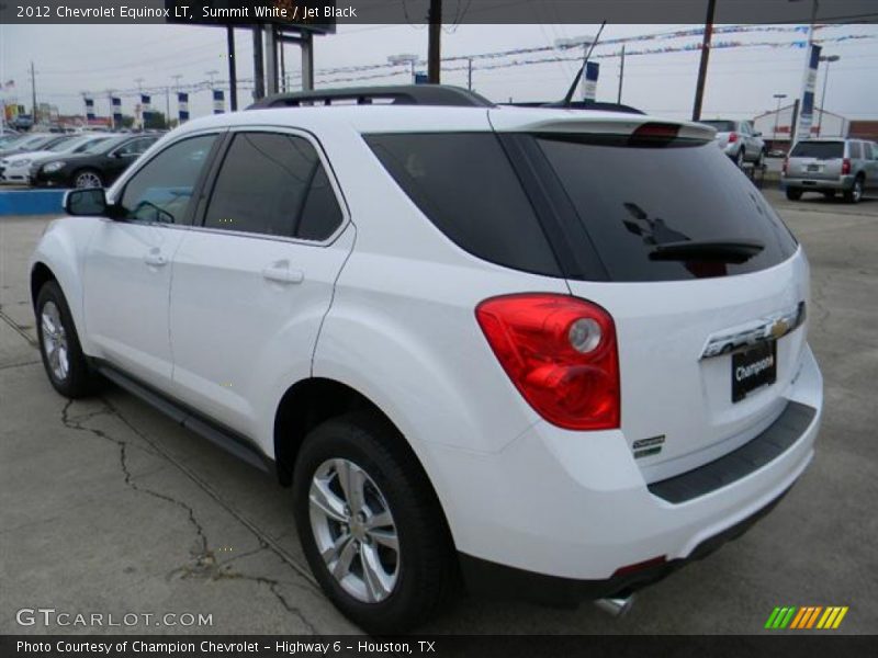 Summit White / Jet Black 2012 Chevrolet Equinox LT