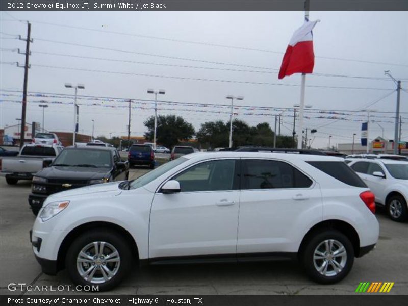 Summit White / Jet Black 2012 Chevrolet Equinox LT