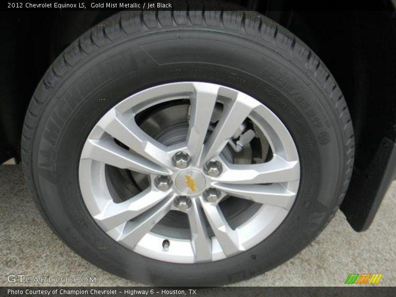 Gold Mist Metallic / Jet Black 2012 Chevrolet Equinox LS