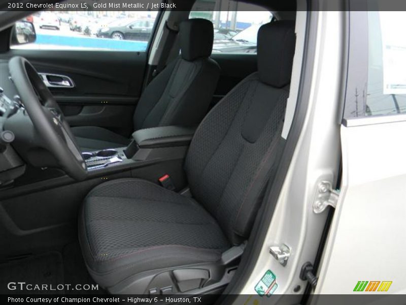 Gold Mist Metallic / Jet Black 2012 Chevrolet Equinox LS