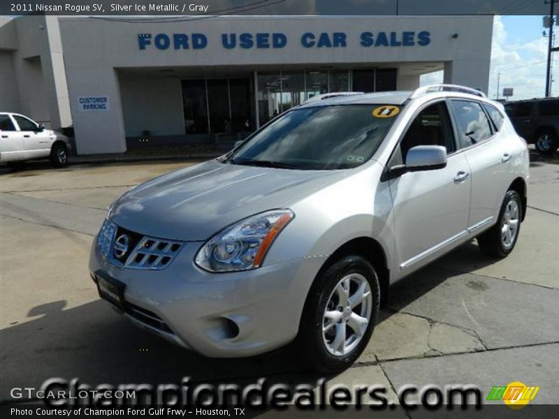 Silver Ice Metallic / Gray 2011 Nissan Rogue SV
