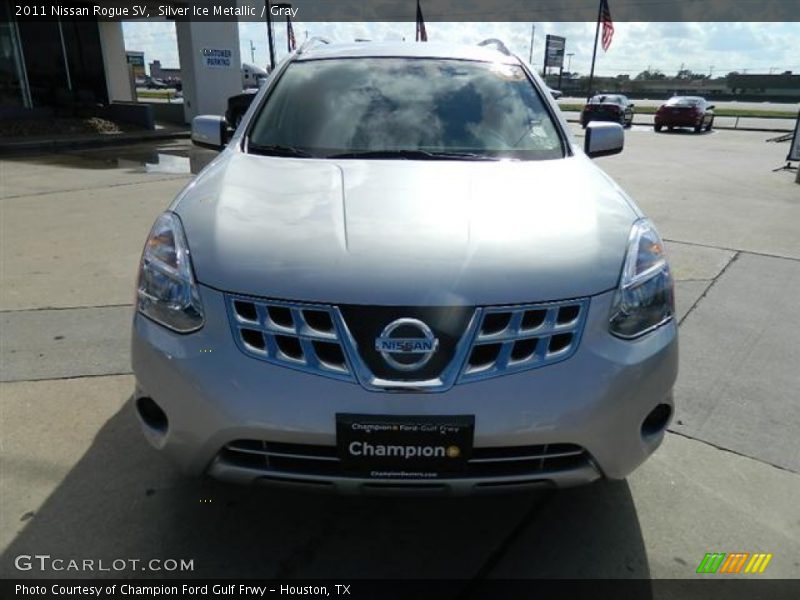 Silver Ice Metallic / Gray 2011 Nissan Rogue SV