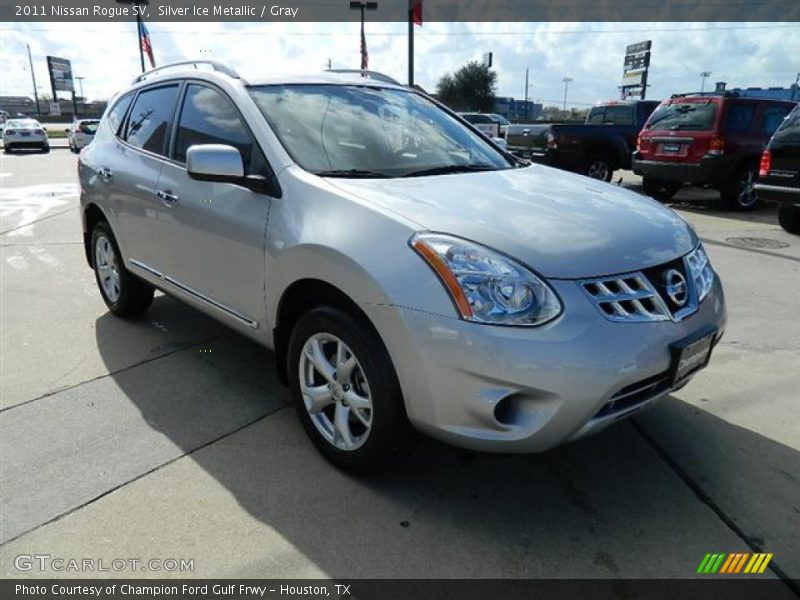 Silver Ice Metallic / Gray 2011 Nissan Rogue SV