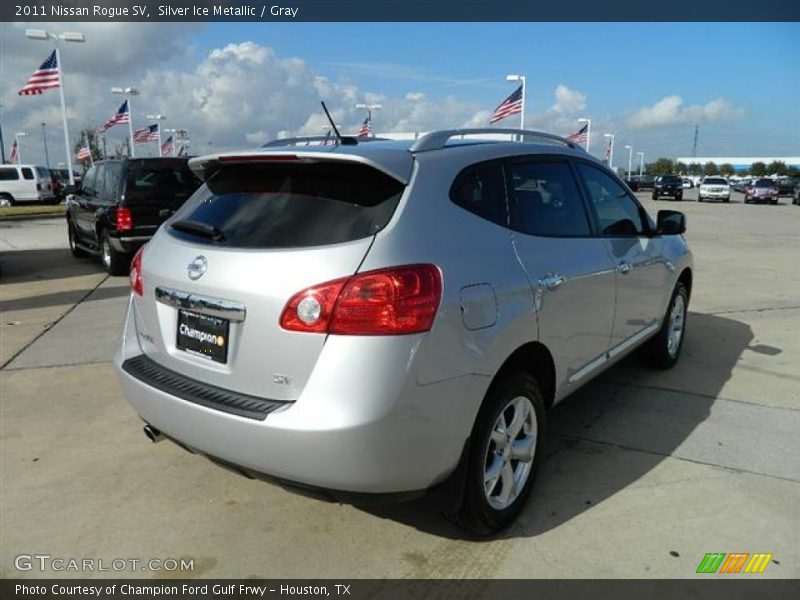 Silver Ice Metallic / Gray 2011 Nissan Rogue SV