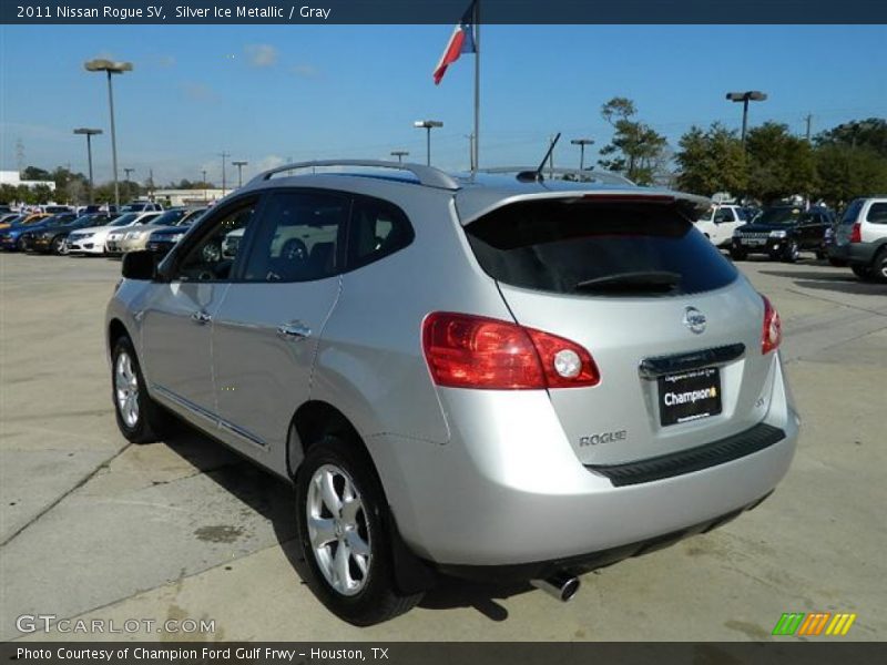 Silver Ice Metallic / Gray 2011 Nissan Rogue SV