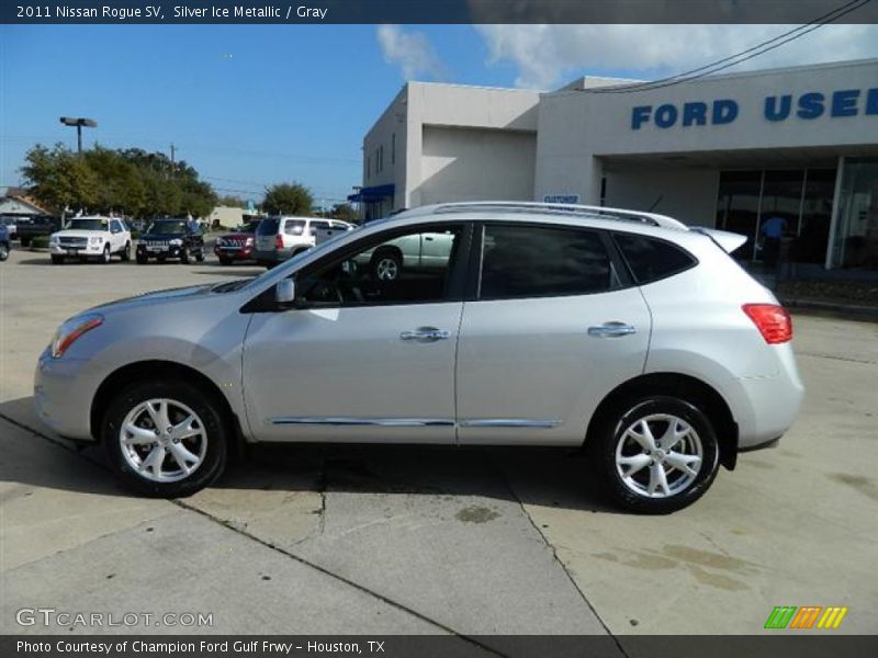 Silver Ice Metallic / Gray 2011 Nissan Rogue SV