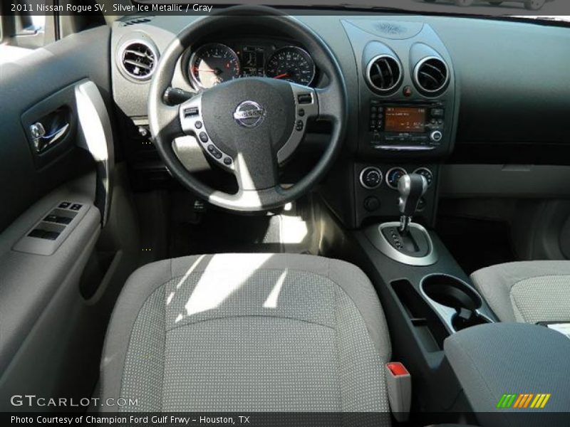 Silver Ice Metallic / Gray 2011 Nissan Rogue SV