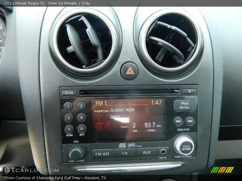 Silver Ice Metallic / Gray 2011 Nissan Rogue SV